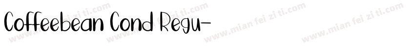 Coffeebean Cond Regu字体转换